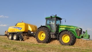 Loonbedrijf Van Hal  John Deere 7720 amp New Holland BB9070 [upl. by Gilletta257]