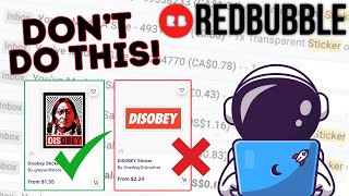 Avoid This 1 Redbubble Mistake [upl. by Licec]