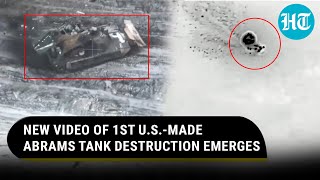 On Cam Russian Kamikaze Drone Strikes 1st Abrams Tank In Ukraine  Watch New Footage [upl. by Tnairb532]