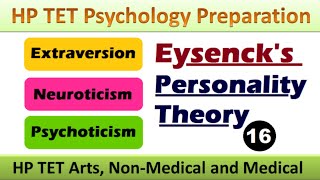 Eysencks Theory of Personality  Type cum trait approach  Hans Eysenck  Adhyayan Kaksh [upl. by Josephine203]