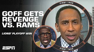 Stephen A amp Shannon Sharpe on Jared Goffs REVENGE GAME in the Lions win vs the Rams  First Take [upl. by Prem375]