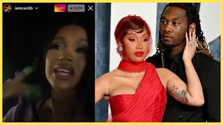 Cardi B Breaks Down in Tears While GOING OFF on Offset on Instagram live [upl. by Eiramoj713]