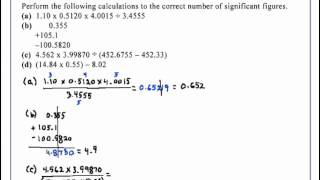 Significant Figures in Calculations Chemistry [upl. by Nodnol]