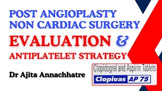 Managing Antiplatelets in PostAngioplasty Patients For NonCardiac Surgery I Dr Ajita Annachhatre [upl. by Einwat]