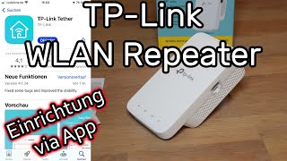 TPLink RE230 WLAN Repeater mit der Tether App einrichten [upl. by Secnarfyram]