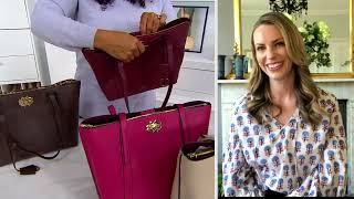 RADLEY London Leather Medium Ziptop Tote  Museum Street on QVC [upl. by Laerol]