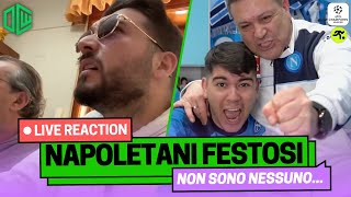 GRANDE FESTA DEI TIFOSI NAPOLETANI PER IL SORTEGGIO CHAMPIONS quotSIAMO GIÀ IN FINALEquot  TIFOSIAMO [upl. by Arihsaj]