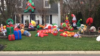 Christmas Inflatables inflating 2018 [upl. by Ailisec]