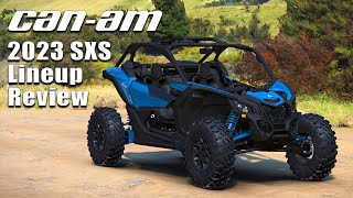 2023 Can Am SXS Lineup Review More Powerful Maverick X3 DS Turbo and Bigger Tires for Defender [upl. by Karsten]