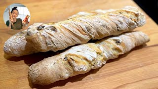 Knuspriges Baguette Rezept  Baguettes selber backen [upl. by Uht]