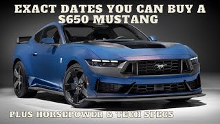 2024 S650 Mustang arrival amp order dates are confirmed to Ford Dealers [upl. by Diamante]