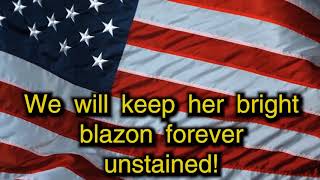 The Star Spangled Banner full version with lyrics [upl. by Witte499]