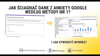 Metoda nr 1 Jak ściągnąć dane z Formularza Google Ankiety Google i stworzyć wykres [upl. by Agata]