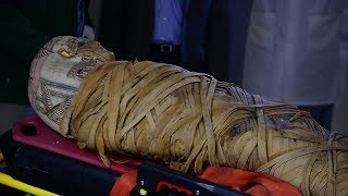 Cazenovia Egyptian mummy secrets revealed at Crouse Hospital in Syracuse NY [upl. by Ayr347]