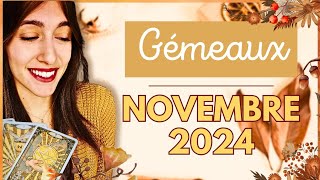 Gémeaux novembre 2024 ♊ Vous tournez la page pour un RENOUVEAU [upl. by Tilda289]