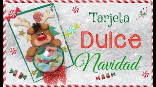 6 Tarjetas para regalar en NAVIDAD 🎄  Dulce Tarjeta con Gomas   COLABORACION  KLOF 💕 [upl. by Wandy]