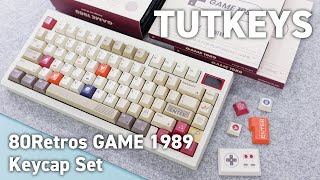 EPOMAKER 80Retros GAME 1989 キーキャップ レビュー｜セットアップ TH80 Pro V2  CIDOO V65 V2  NuPhy Gem80｜80年代レトロデザイン [upl. by Idner]