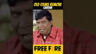 Old Items Remove In Garena Free fire 😭💔 new viralvideo old item garenafreefire removeshorts [upl. by Aicak]