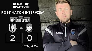 Post Match Interview  Auchinleck Talbot 27072024 [upl. by Uela830]