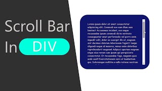 Amazing scrollbar in div  html and css only [upl. by Ecreip61]