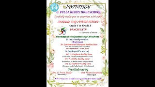 G Pulla Reddy High School  Annual Day Celebrations Grade v to x [upl. by Deane]