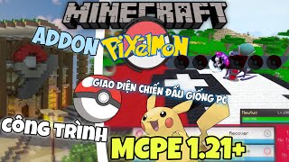 Cách Tải AddonMod Pixelmon Giống PC Trong MCPE 121  How To Dowload Pixelmon in MCPE 121 [upl. by Ahsikad397]