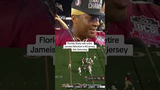 Florida State will retire Jameis Winstons No 5 jersey 🏈 shorts [upl. by Eillor]