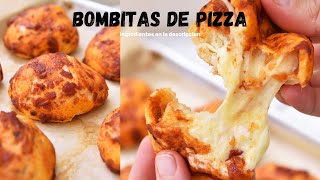 Bombitas de Pizza rellenas de queso mozzarella [upl. by Clementi]