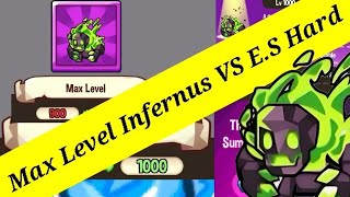 Maxed Out 1000 Leveled Infernus VS The Evil Summoner Hard  Summoners Greed [upl. by Anaiek299]