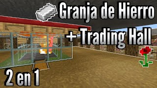 🔥 LA GRANJA de HIERRO mas FACIL en MINECRAFT BEDROCK 121 [upl. by Gelman802]