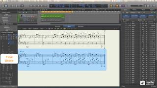 Logic Pro X 109 Core Training The Score Editor  15 Piano 13 The Voice Separation Tool [upl. by Nicoli]