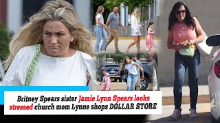 News Britney Spears sister Jamie Lynn Spears looks stressed at church in Louisiana while mom [upl. by Midian636]