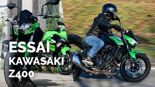 Essai moto Kawasaki Z400 2019 A2 [upl. by Tonya317]