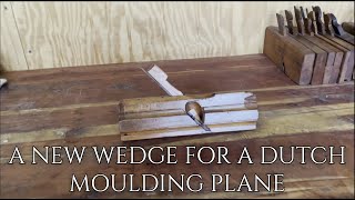 Handtools only Making a new moulding plane wedge [upl. by Assilen]