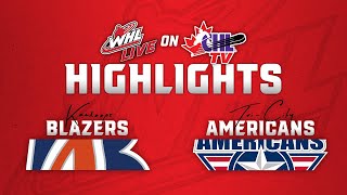 Kamloops Blazers at TriCity Americans 1012  WHL Highlights 202425 [upl. by Ongun]