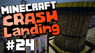 Minecraft Crash Landing 24 quotBig Reactor City Buildingquot [upl. by Piwowar]