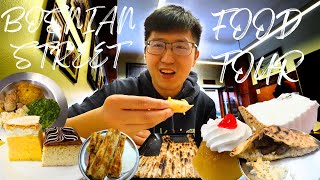 BOSNIAN STREET FOOD TOUR 🇧🇦  Burek Tufajie Sampita  Local Authentic Food in Sarajevo Bosnia [upl. by Luckin]