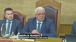 Skupština Crne Gore raspravlja o smjeni Andrije Mandića [upl. by Naujad]