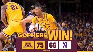 Highlights Gopher Basketball Wins Overtime Thriller Over Northwestern [upl. by Geiss]