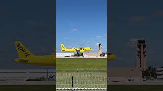 spiritairlines landing airbus fll airport trending travel sunday spotting aviation [upl. by Greenburg37]