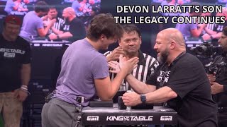 Devon Larratts Son 1 Round Match At KOTT 9  Auden Larratt [upl. by Atinram789]