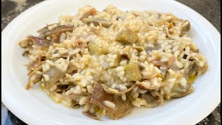 RISOTTO AI CARCIOFI how to cook artichoke rice the Italian way [upl. by Refotsirc]