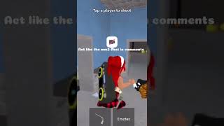 Act like the mm2 chat in the comments blowup roblox mychannelisflopping fypシ゚viral [upl. by Nairam]