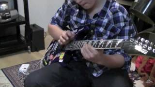 Beat It  Michael Jackson  Guitar Solo Cover by Seb 13 years old [upl. by Madi494]