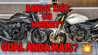 BANDIT 1250 OU HORNET QUAL ANDA MAIS QUANDO PERGUNTAREM VEJA ESSE VÍDEO [upl. by Navets]