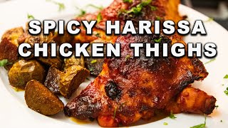 Spicy Harissa Chicken Thighs [upl. by Balkin931]