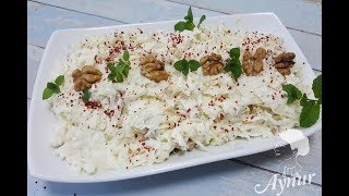 Sellerie Salat mit Joghurt Mayonnaise und Walnüssen I Cevizli Kereviz salatasi [upl. by Mettah]