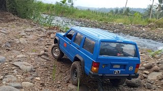 Rc Offroad Car Mn78 4x4 Jeep Cherokee Adventure Extreme Track Batu Sungai [upl. by Boles]