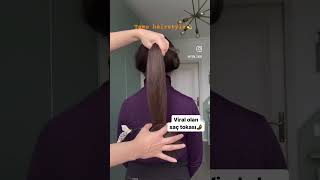 Temu hairstyle  viral saç tokası temu temustyle temushopping endirim kodu ace881330 [upl. by Schwing]