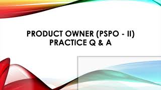 PSPO II Certification Questions and Answers [upl. by Thomasin]